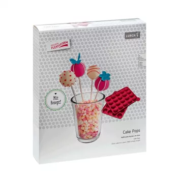 LURCH cake-pop-vorm, siliconen, 20 holtes, rood, 23,0 x 18,5 cm 83027