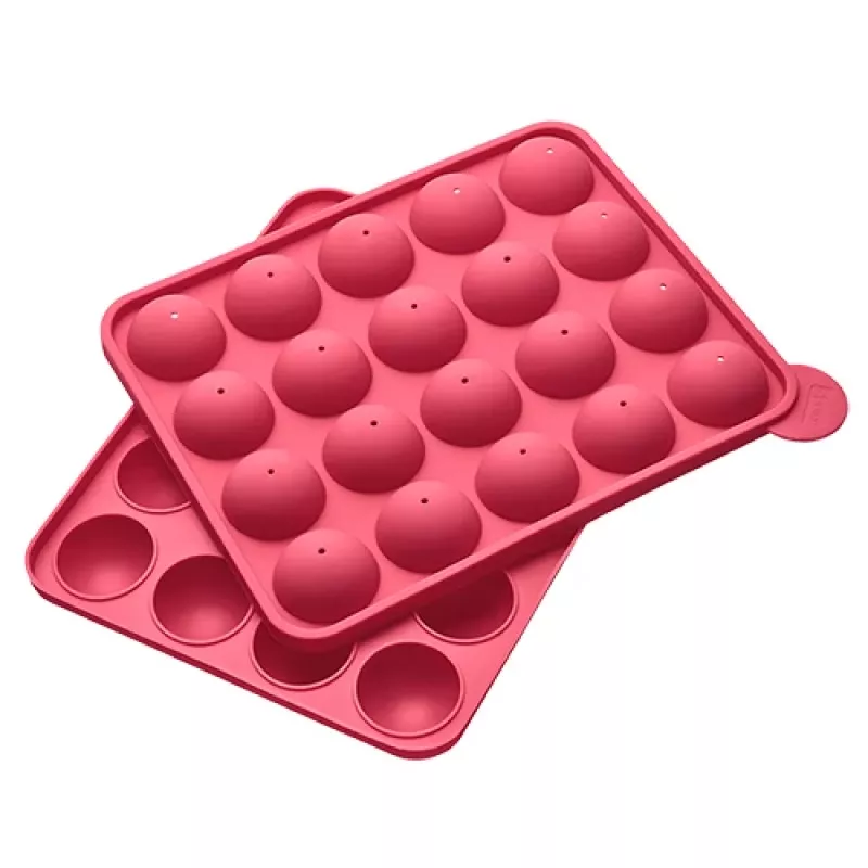 LURCH cake-pop-vorm, siliconen, 20 holtes, rood, 23,0 x 18,5 cm 83027