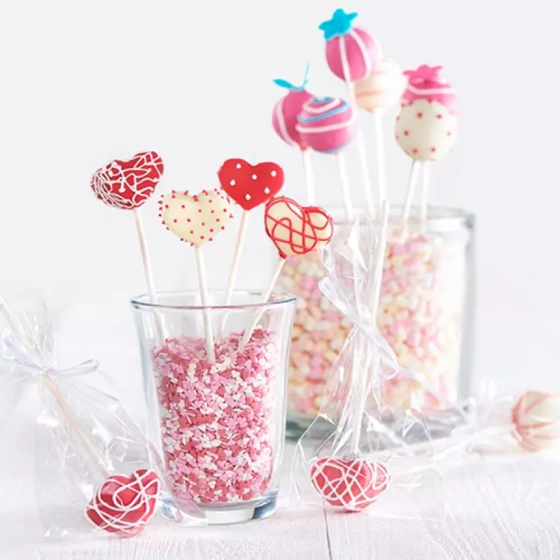 LURCH cake-pop-vorm, siliconen, 20 holtes, rood, 23,0 x 18,5 cm 83027