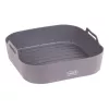 LURCH siliconen inzet voor heteluchtfriteuse, vierkant, 21 x 21 x 5 cm, antraciet 00070206