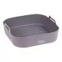 LURCH siliconen inzet voor heteluchtfriteuse, vierkant, 21 x 21 x 5 cm, antraciet 00070206
