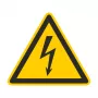 CIMCO 182720 waarschuwingsbord elektrische spanning 100x100x1 mm geel/zwart