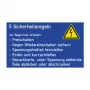 Cimco GS 5 veiligheidsregels bord 200x120x1 mm, PVC, Duits, wandmontage 182746