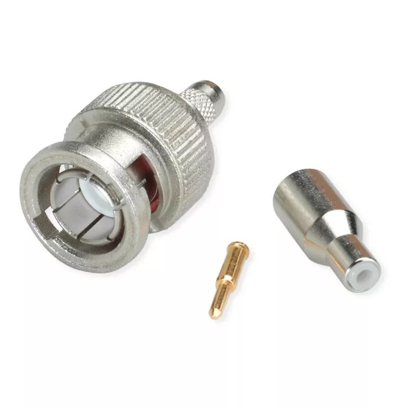 Telegärtner BNC-kabelstekker crimp G04 75 Ohm, crimp/crimp, standaard, A2505, G04 (RG-179B/U) - 1 st.