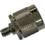 Wittenberg Antennen 103511 SMA-bus naar N-stekker HF-adapter, 50 Ohm, vernikkeld messing