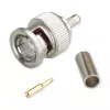Telegärtner BNC-krimpkabelstekker G13/G50, 75 Ohm, Professional, 0,4/2,5, 5 stuks (J01002A1350)
