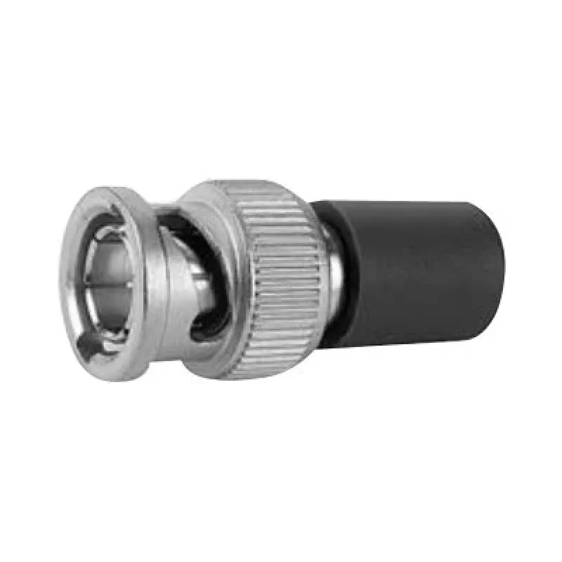 Telegärtner J01006A1373 BNC 93 Ohm coaxiale stekker, stekker, crimp/soldeer, vernikkeld messing