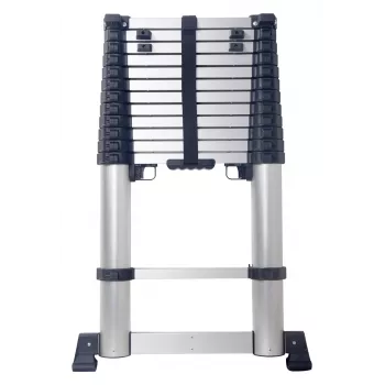 CIMCO 146725 telescoopladder XC-380, aluminium, 3,80 m uitgeschoven, 13 sporten, 150 kg