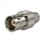 Telegärtner BNC-bus naar SMA-stekker HF coaxiale adapter, 50 Ohm, DC-4 GHz, vernikkeld messing, J01008A0025