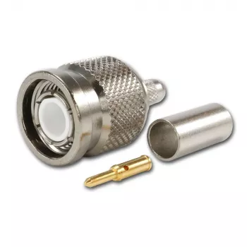TELEGÄRTNER TNC rechte stekker voor RG-58 coaxkabel, crimp/soldeer, 50 Ohm, DC-11 GHz
