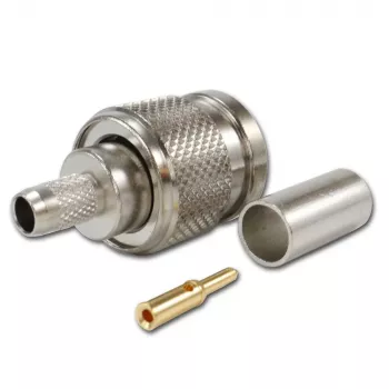 TELEGÄRTNER TNC rechte stekker voor RG-58 coaxkabel, crimp/soldeer, 50 Ohm, DC-11 GHz