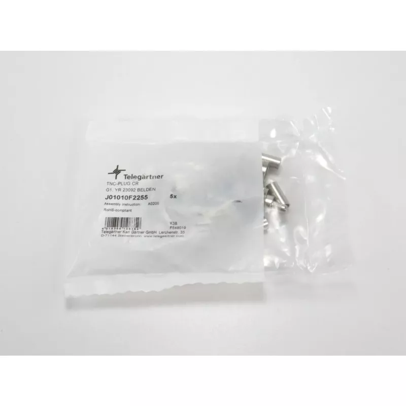 TELEGÄRTNER TNC rechte stekker voor RG-58 coaxkabel, crimp/soldeer, 50 Ohm, DC-11 GHz