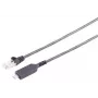 S CONN MAXIMUM CONNECTIVITY USB-C naar Ethernet-adapterkabel 1G, USB Type-C stekker naar RJ45, PVC, zwart, 1m (13-51025)