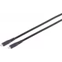 S CONN MAXIMUM CONNECTIVITY USB-C naar USB-C kabel 3.2 Gen 2x2 2,5m TPE zwart 13-57255