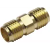 TELEGÄRTNER 100024790 SMA-bus naar SMA-bus coaxiale adapter, 50 Ohm, DC-18 GHz, vernikkeld messing