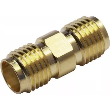 TELEGÄRTNER 100024790 SMA-bus naar SMA-bus coaxiale adapter, 50 Ohm, DC-18 GHz, vernikkeld messing
