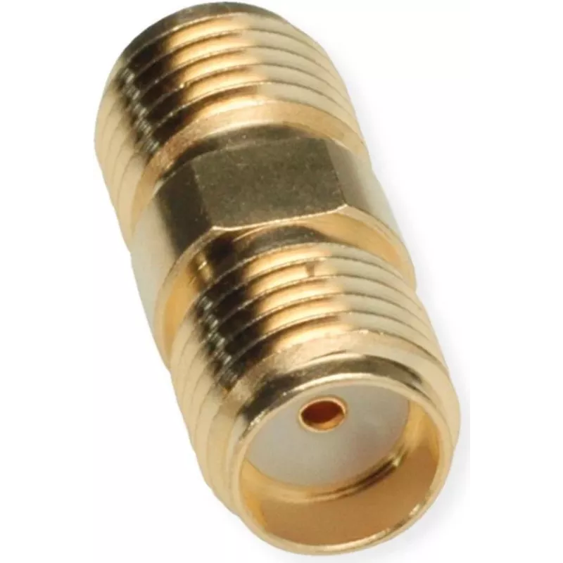 TELEGÄRTNER 100024790 SMA-bus naar SMA-bus coaxiale adapter, 50 Ohm, DC-18 GHz, vernikkeld messing