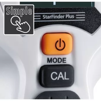 Laserliner StarFinder Plus 080.972E wand- en balkenscanner met hout-, metaal- en spanningsvoerende AC-kabeldetectie
