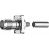 Telegärtner TNC-bus flensmontage 50 Ohm crimp/crimp voor RG-58 C/U, nikkel/goud, 1 stk. J01011A0045