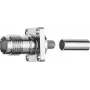 Telegärtner TNC-bus flensmontage 50 Ohm crimp/crimp voor RG-58 C/U, nikkel/goud, 1 stk. J01011A0045