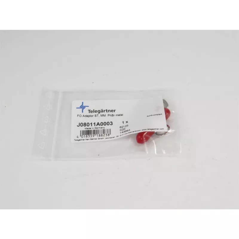 Telegärtner ST multimode simplex koppeling met fosforbrons huls, metalen behuizing, eenlochmontage, Z64 J08011A0003