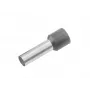 Cimco 187004 deels geïsoleerde adereindhuls, 0,75 mm², grijs, 100 stuks