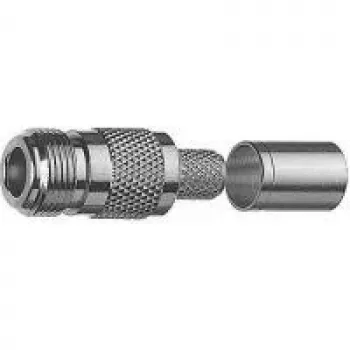 Telegärtner N-type bus crimp-stekkerverbinder voor RG-214/U, 50 Ω, nikkel/goud J01021A0145