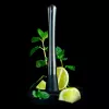 Lurch cocktailglas-randdecorateur & tangenset rookgrijs 240799