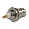 Telegärtner BNC-inbouwkuppeling 50 ohm, vergulde binnenleider, 4-gats flens, soldeeraansluiting (J01001A0053Z)