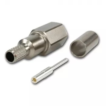 Telegärtner FME-stekker krimp/krimp voor RG-58 C/U, 50 ohm, goud/nikkel J01700A0006Z