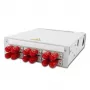 TELEGÄRTNER STX DIN-rail glasvezelverdeler 6xST-duplex, metalen huls/metalen behuizing, multimode (H82050A0001)