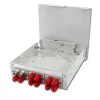 TELEGÄRTNER STX DIN-rail glasvezelverdeler 6xST-duplex, metalen huls/metalen behuizing, multimode (H82050A0001)
