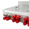 TELEGÄRTNER STX DIN-rail glasvezelverdeler 6xST-duplex, metalen huls/metalen behuizing, multimode (H82050A0001)