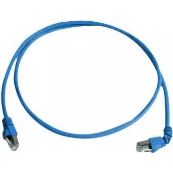 Telegärtner 100008674 RJ45-patchkabel, CAT 6a S/FTP, 5,0 m, blauw, vlamvertragend, met knikbescherming