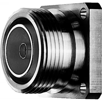 Telegärtner 7-16 DIN busconnector, paneelmontage, 50 Ohm, zilver