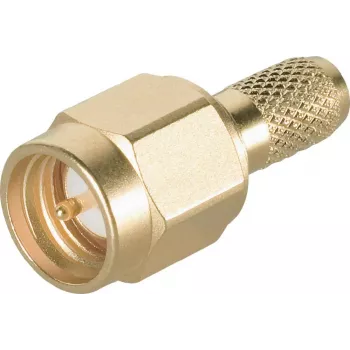 Telegärtner SMA-kabelstekker crimp/soldeer G05 (RG-223/U, RG-142 B/U), goud, 50 Ohm, DC-18 GHz J01150A0031