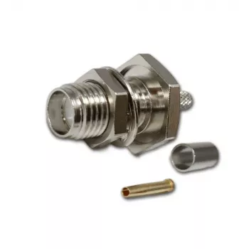 Telegärtner SMA-bus inbouw-crimpstekker voor RG-316/U, vernikkeld, 5-pack (J01151A0009)