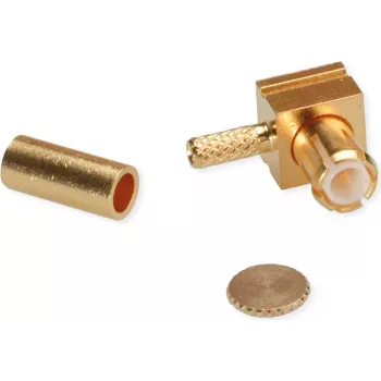 Telegärtner MCX haakse crimpstekker voor RG-178 B/U, verguld, 5-pack (J01270A0201)