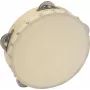DIMAVERY DTH-704 tamboerijn 18 cm natuurhout met stalen schellen 26053174