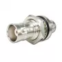 Telegärtner J01004A1233Z BNC-stekker naar BNC-bus adapter, 75 Ohm, zwart