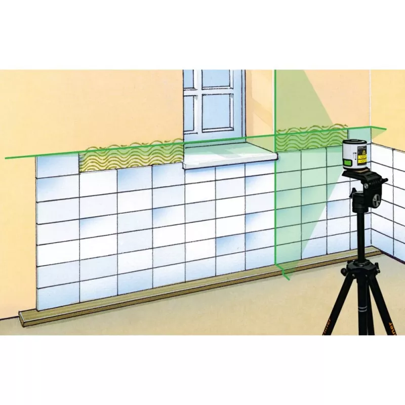 Laserliner FixPod 155 cm statief, maximale werkhoogte 155 cm, aluminium, zwart 090.132E