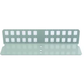 Telegärtner glasvezel-frontplaat voor 12xSC-duplex of ST/SC-duplex, lichtgrijs H02025A0328