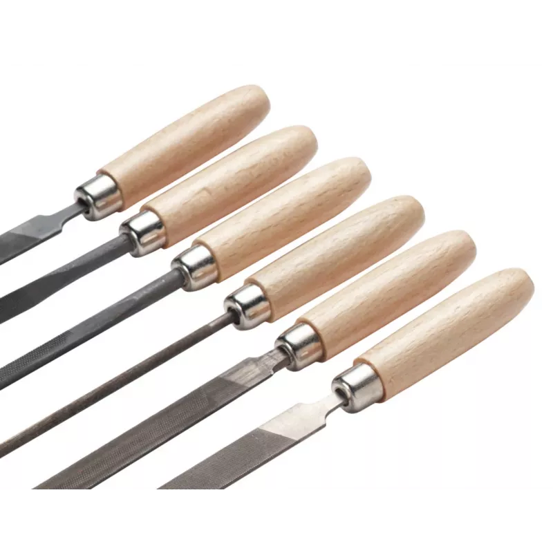 Cimco precisievijlen-set 206750, 6-delig, 160 mm, kap 2, DIN 7283
