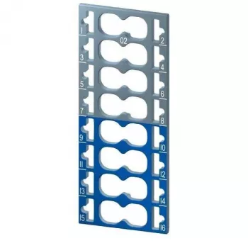 Siemens SIMATIC ET 200SP kleurcoderingslabels, 8x grijs + 8x blauw, 16-delige set 6ES71936CP022MA0