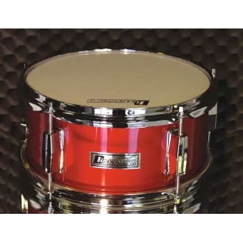DIMAVERY JDS-305 kinderdrumstel, rood (5-delig, 16 inch bass drum, bekkens, kruk, stokken) 26001900