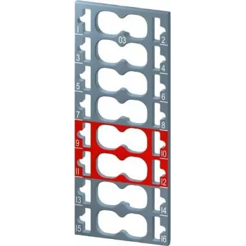 Siemens SIMATIC ET 200SP kleurcoderingslabels - 12x grijs, 4x rood (6ES71936CP032MA0)