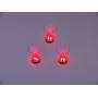 EUROPALMS LED shotglas 2cl met dobbelspel, rood, 3 stuks 83309050