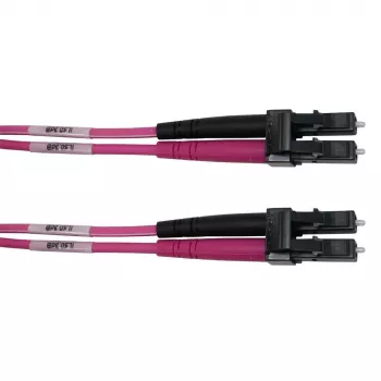 Telegärtner LC naar LC multimode OM4 glasvezel-patchkabel, 5m, violet