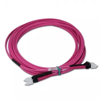 Telegärtner LC naar LC multimode OM4 glasvezel-patchkabel, 5m, violet