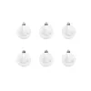 EUROPALMS decoratieballen-set 7 cm, wit, 6 stuks (83501254)